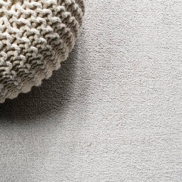 Haze Solid Low-pile Area Rug Ivory